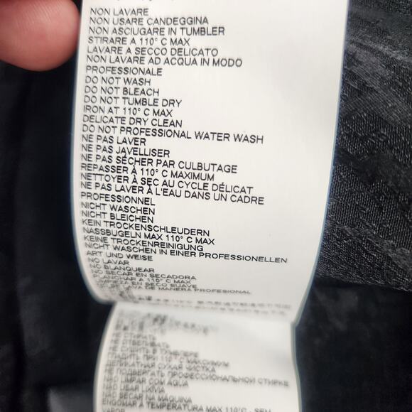 Just Cavalli Black Dress Long Sleeve V Neck Size 36 US Size Small NWT - Picture 9 of 10